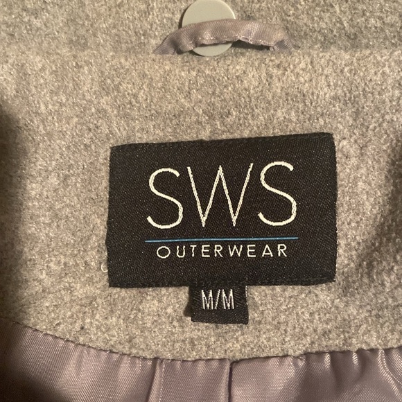 Grey Pea Coat - Picture 4 of 8